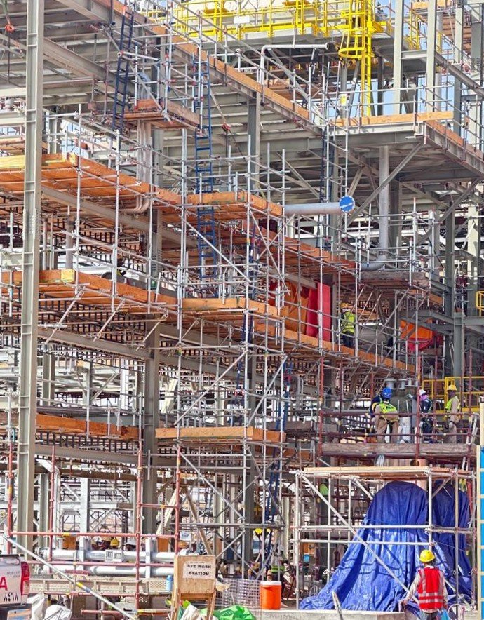 suspended scaffolding